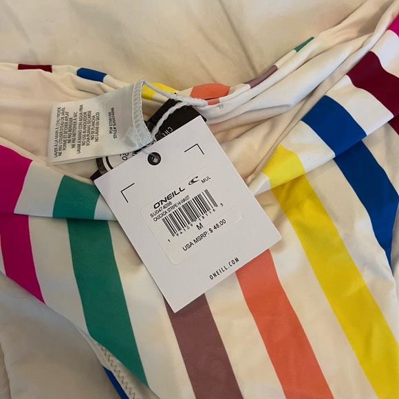 O’Niell Striped Bikini Top & Bottom - Picture 3 of 4